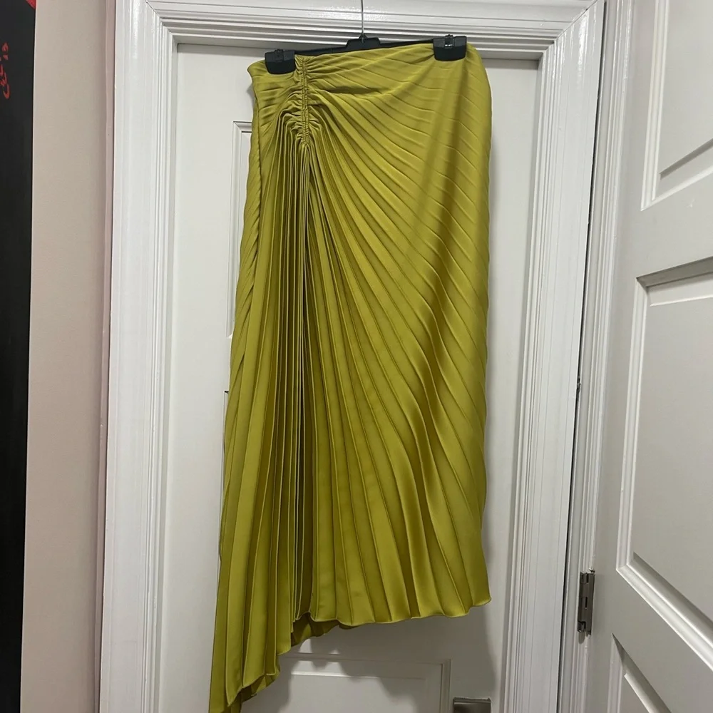 Mango PLEATED ASYMMETRIC SKIRT - Picture 4 of 8